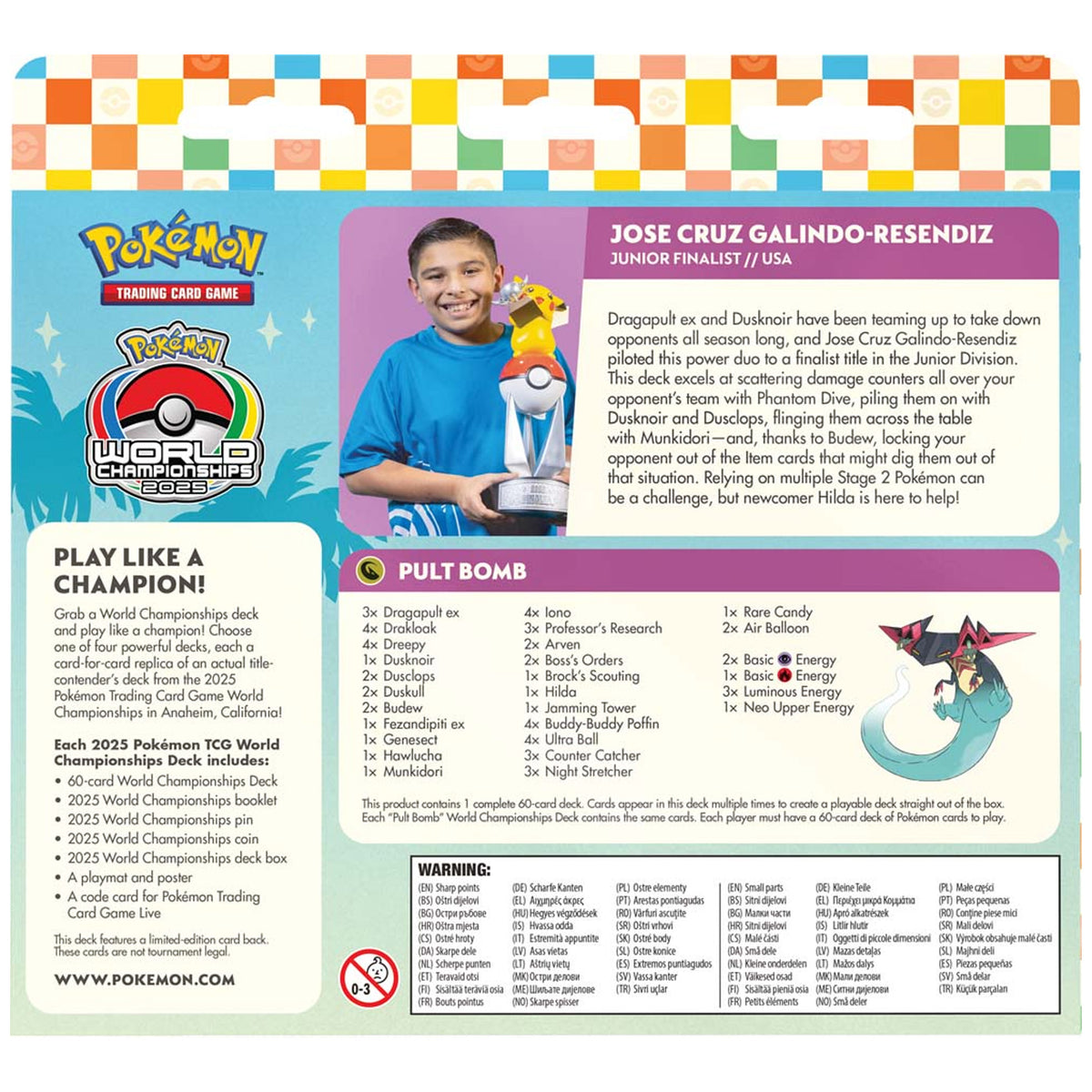 2025 Pokemon TCG World Championships Deck - Jose Deck