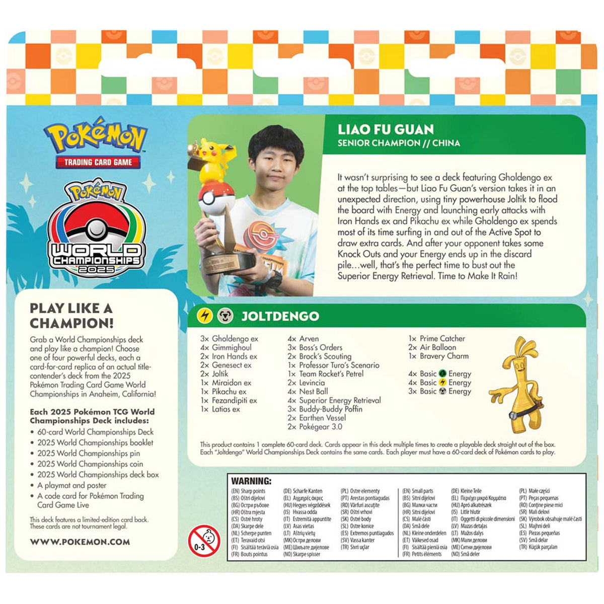 2025 Pokemon TCG World Championships Deck - Liao Deck