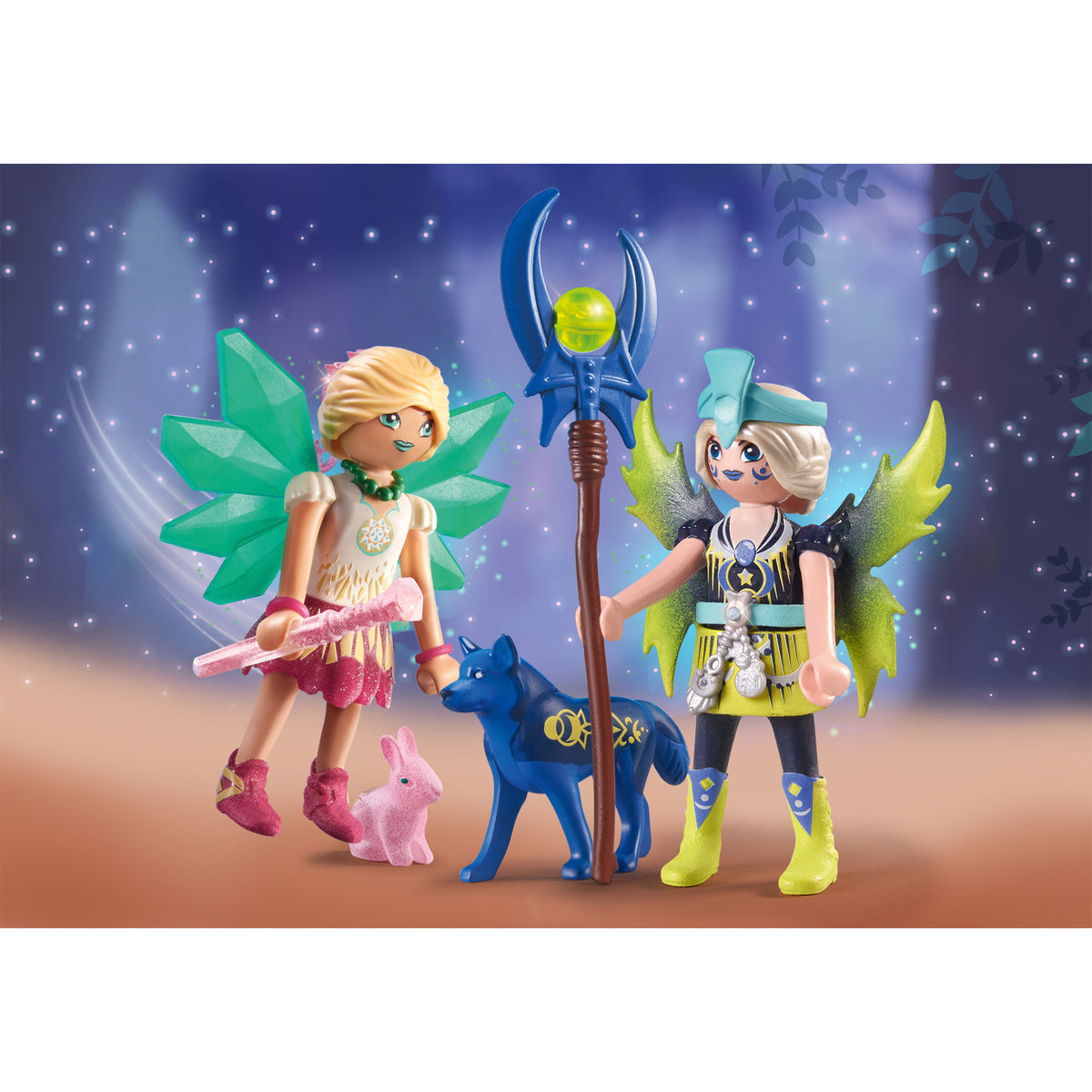Playmobil Crystal and Moon Fairy with Soul Animals