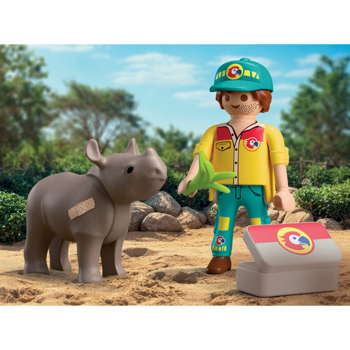 Playmobil DuoPack Ranger with Rhino