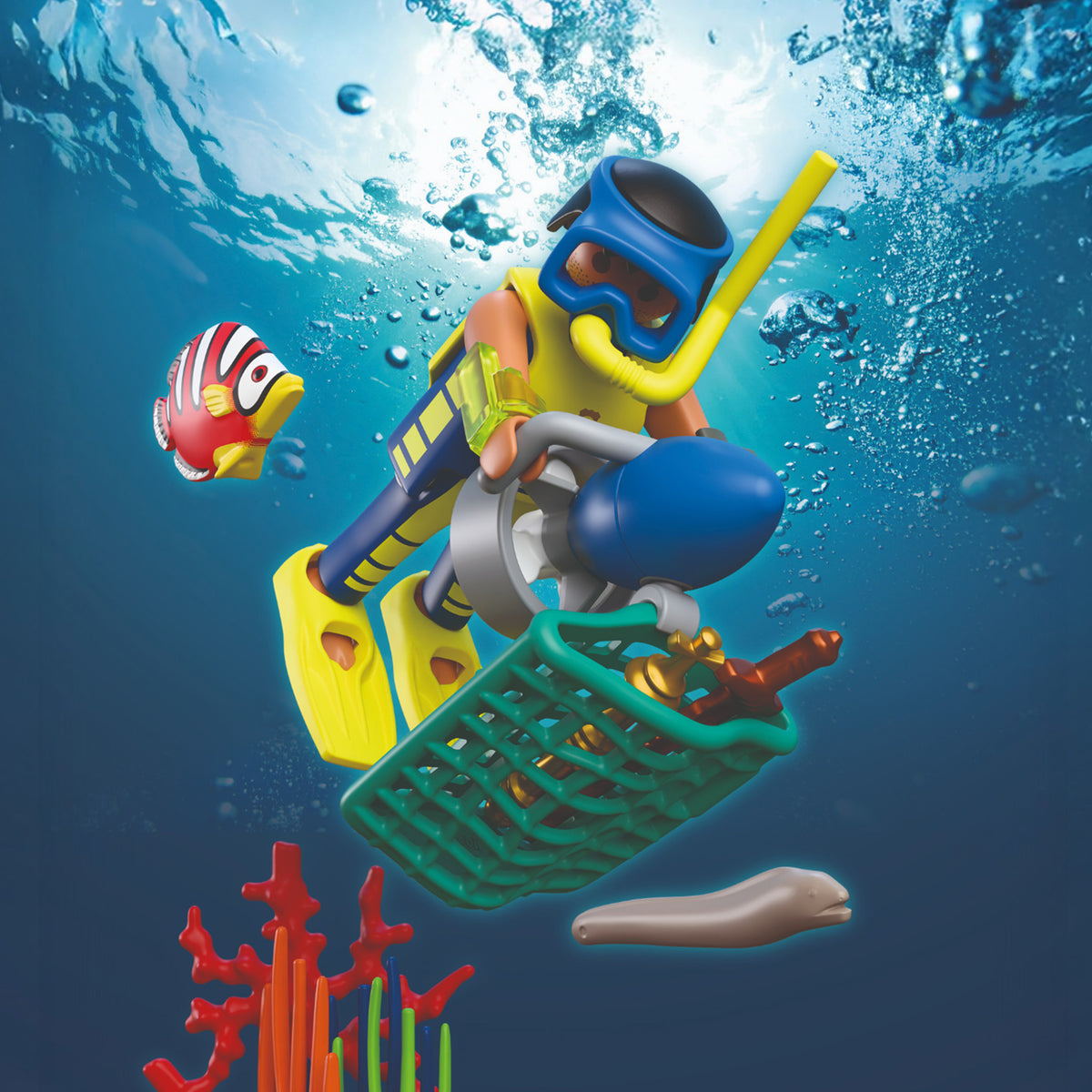 Playmobil Police Diver with Treasure