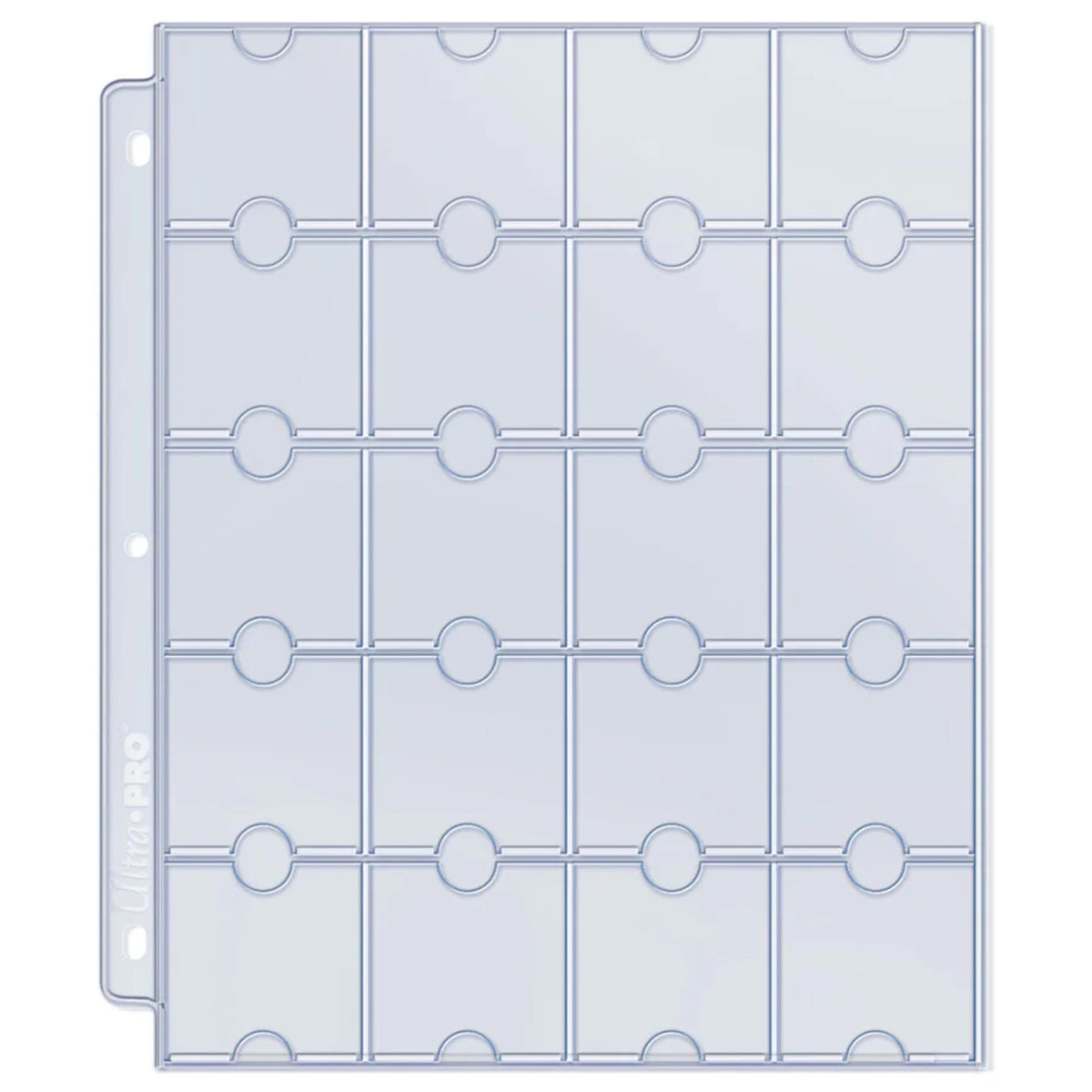 Ultra Pro 20 Coin Pocket Page - 3-hole punched (10 pages)