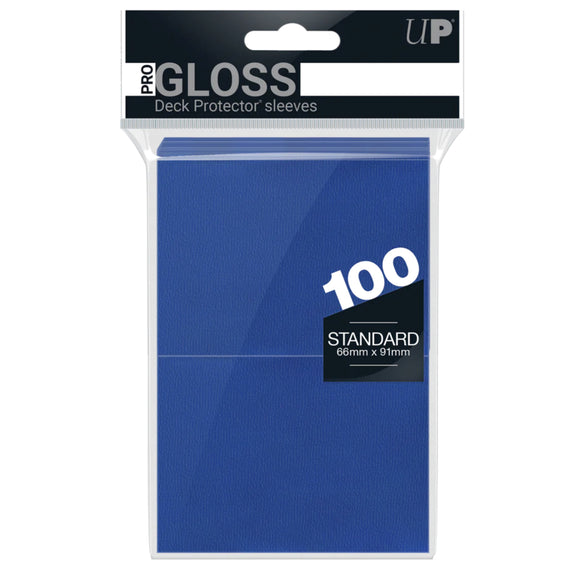 Ultra Pro Deck Sleeves - Pro Gloss - Blue - 100 pack
