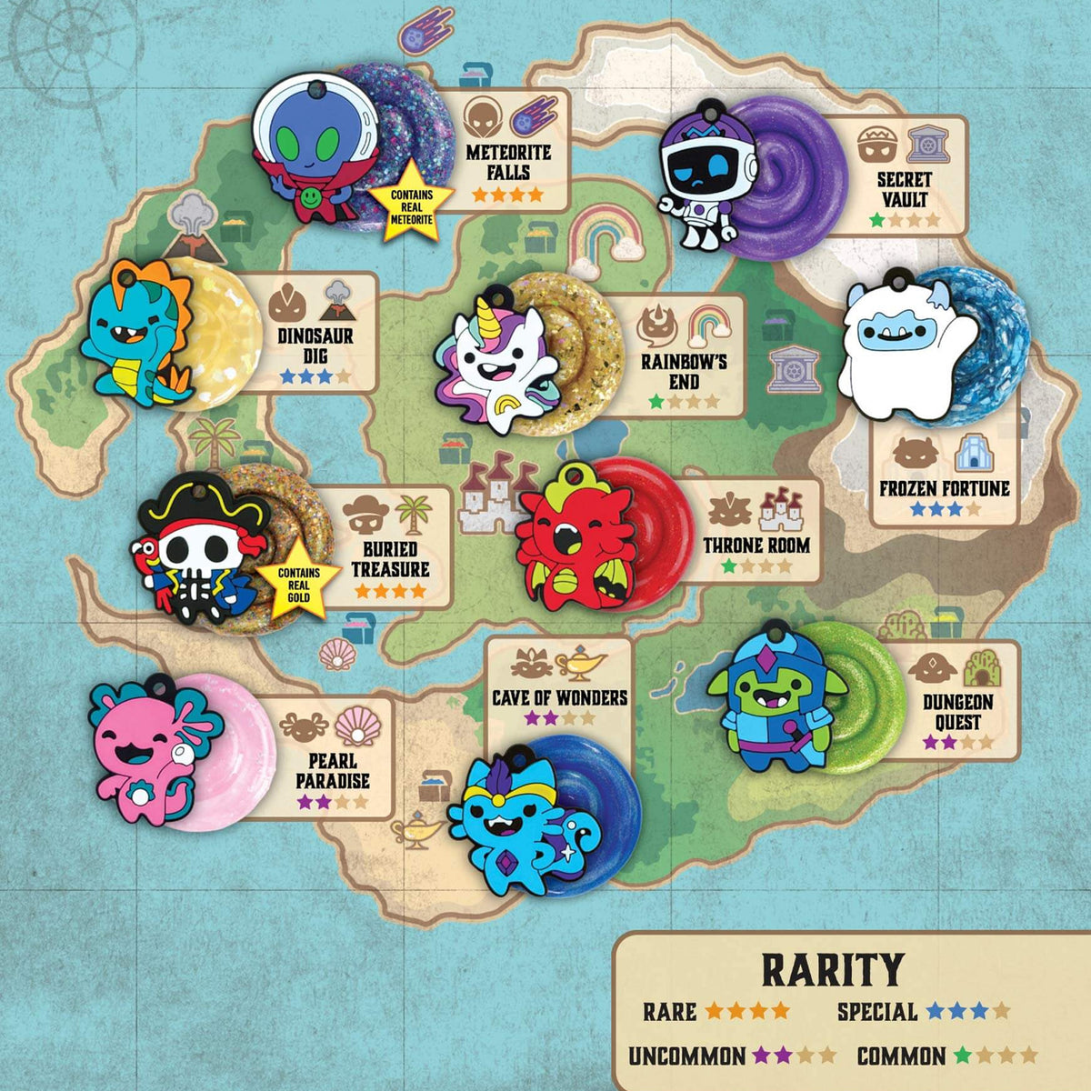 Crazy Aarons Mini Tin Lost Treasure Guardians