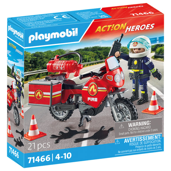 Playmobil Fire Engine at the Scene of Accident