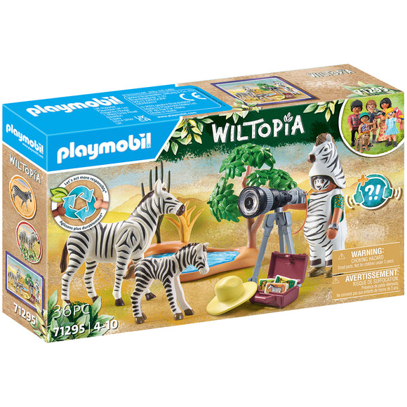 Playmobil Wiltopia: Photographer with Zebras