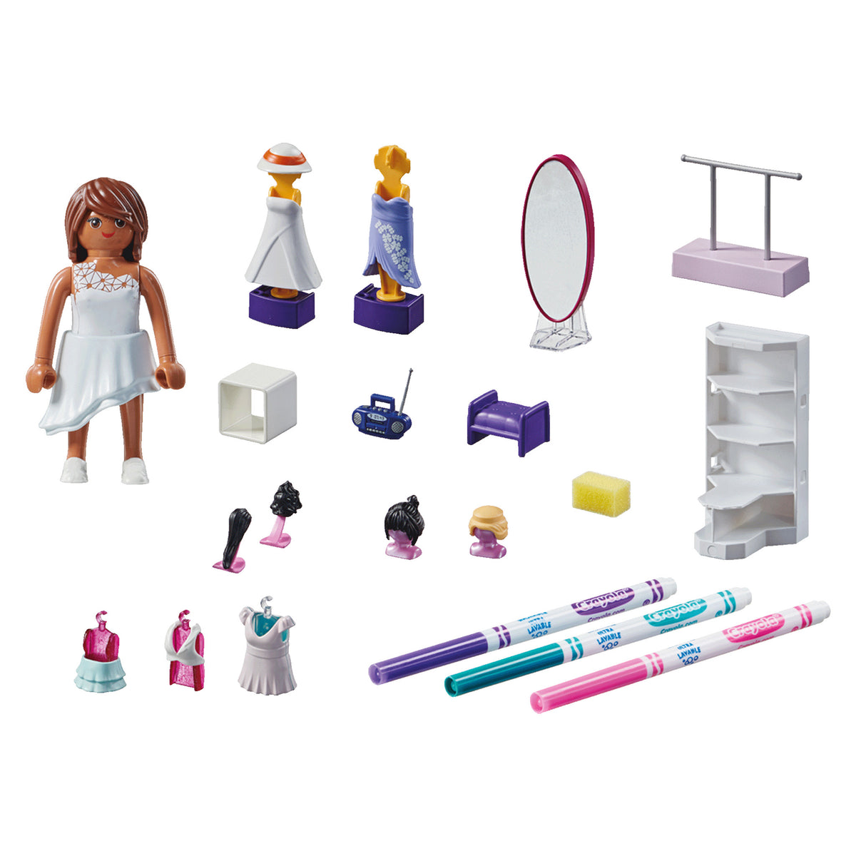 Playmobil Crayola Colour Fashion Design Set