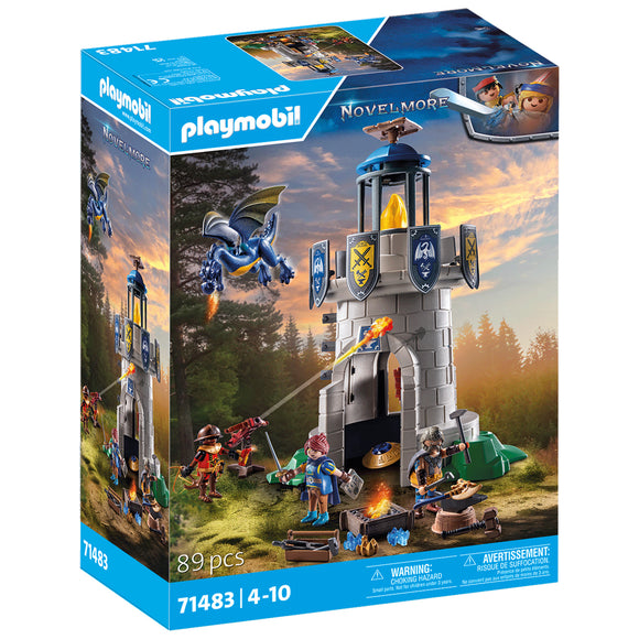 Playmobil Knights Tower with Black Smith & Dragon