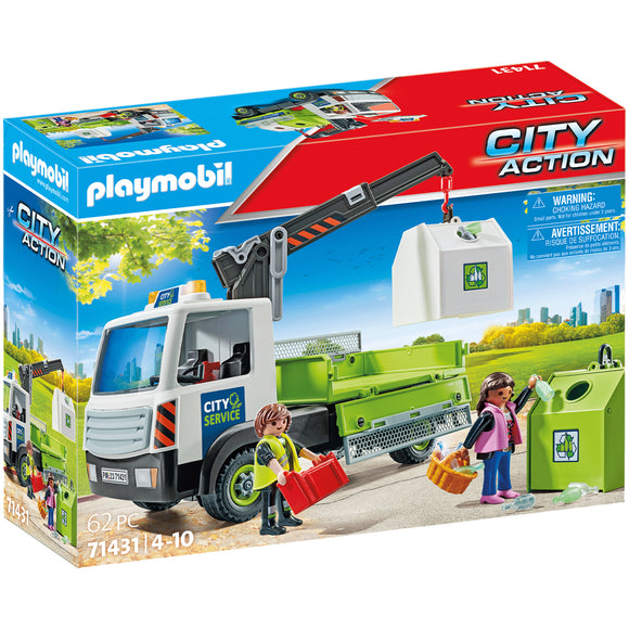 Playmobil Waste Glass Truck with Container