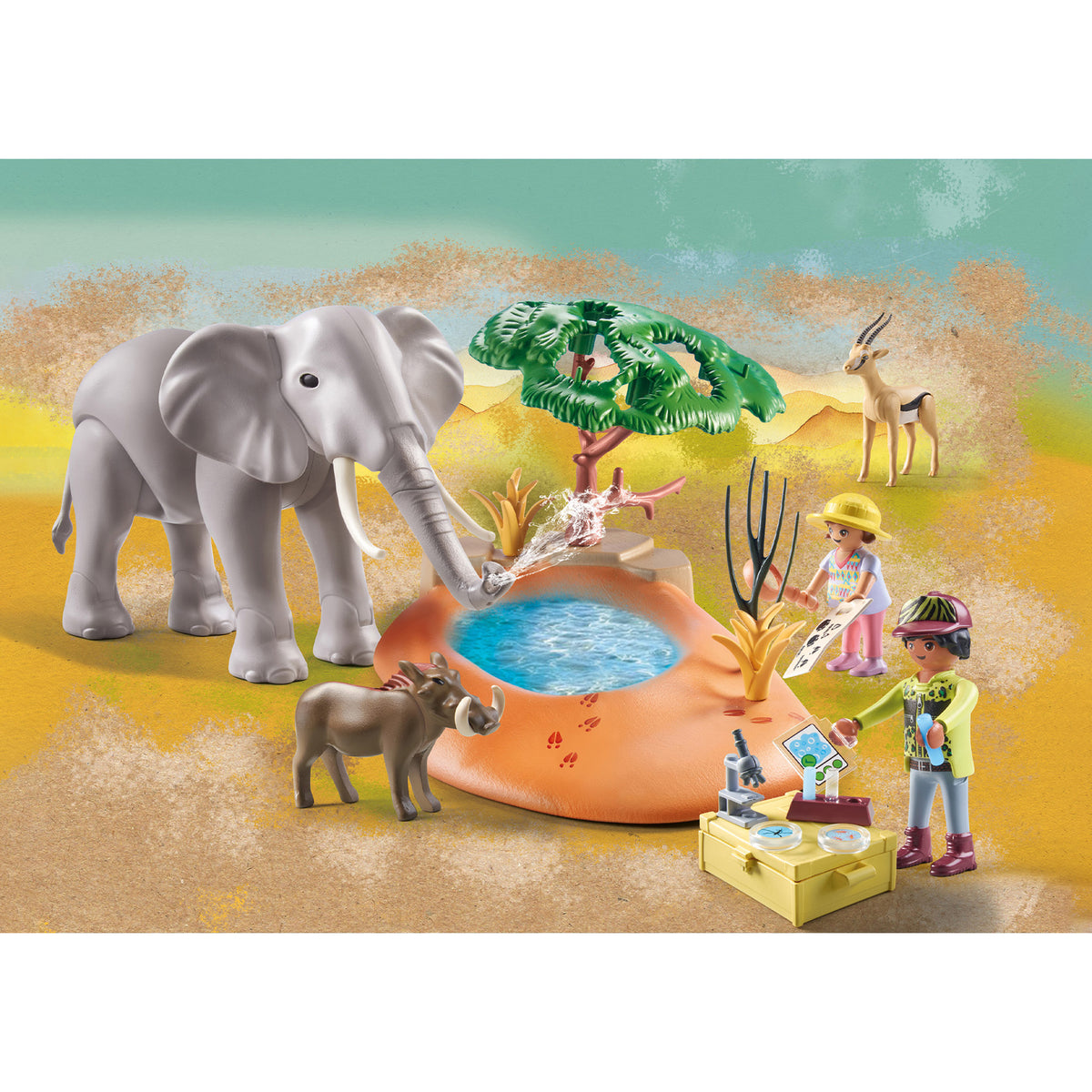Playmobil Wiltopia: Elephant at the Water Hole – Animal Kingdoms