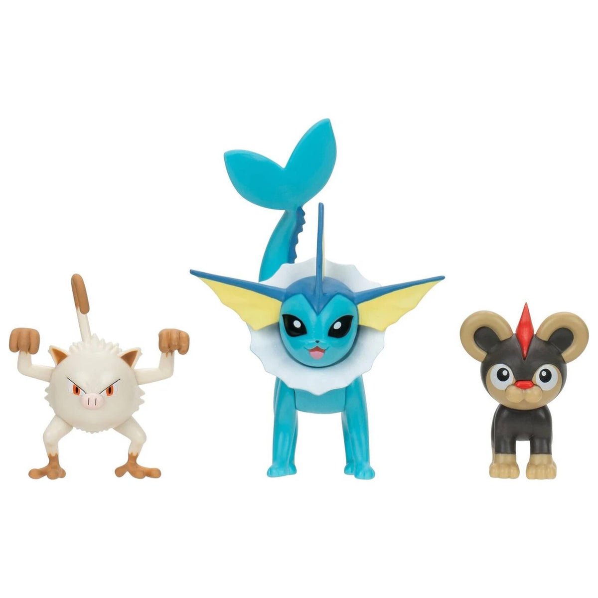 Pokemon Battle Figure Set - Litleo, Mankey & Vaporeon