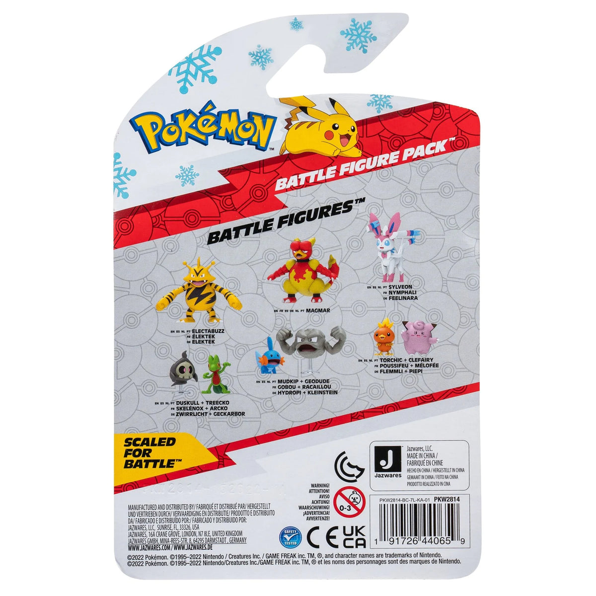 Pokemon Battle Figure - Holiday Eevee & Pikachu
