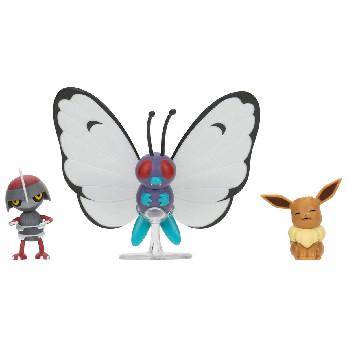 Pokemon Battle Figure Set - Pawniard, Butterfree & Eevee