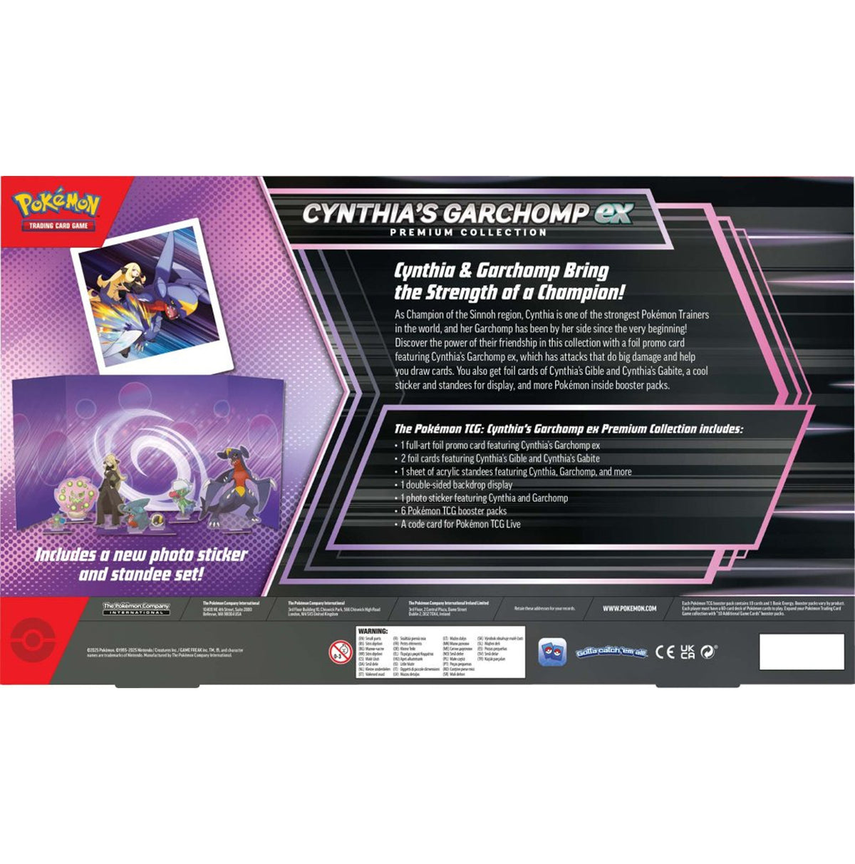 Pokemon TCG Cynthia's Garchomp ex Premium Collection