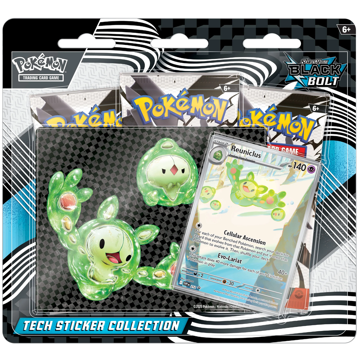 Pokemon TCG Scarlet & Violet - Black Bolt Tech Sticker Collection