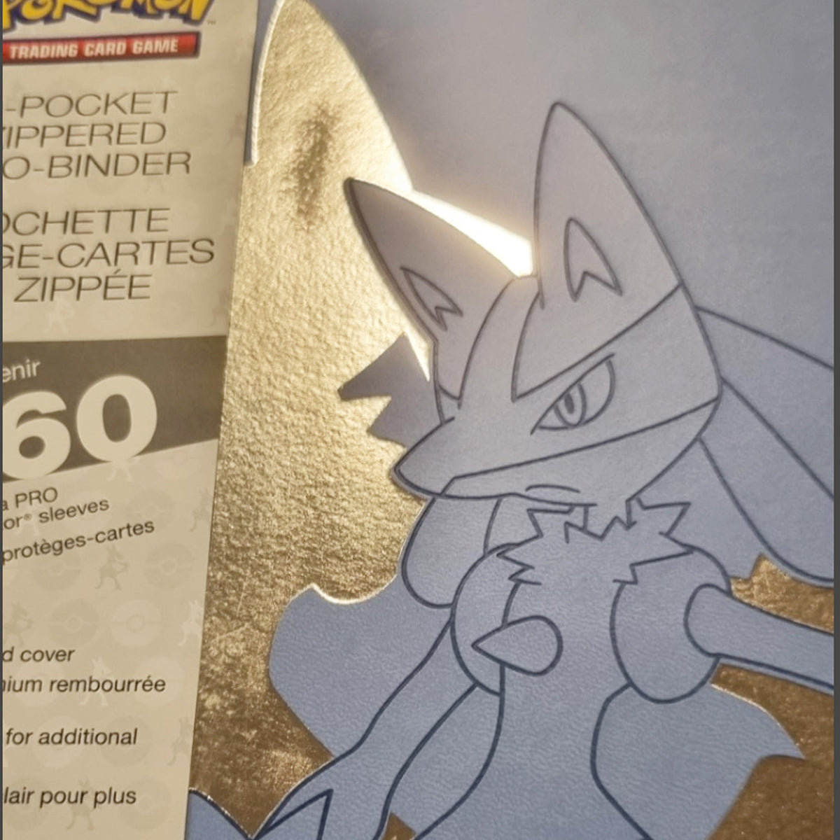 Pokemon Lucario 9-Pocket Zippered PRO Binder - Ultra Pro Elite Series Card  Album 9 Pocket Zippered Binder