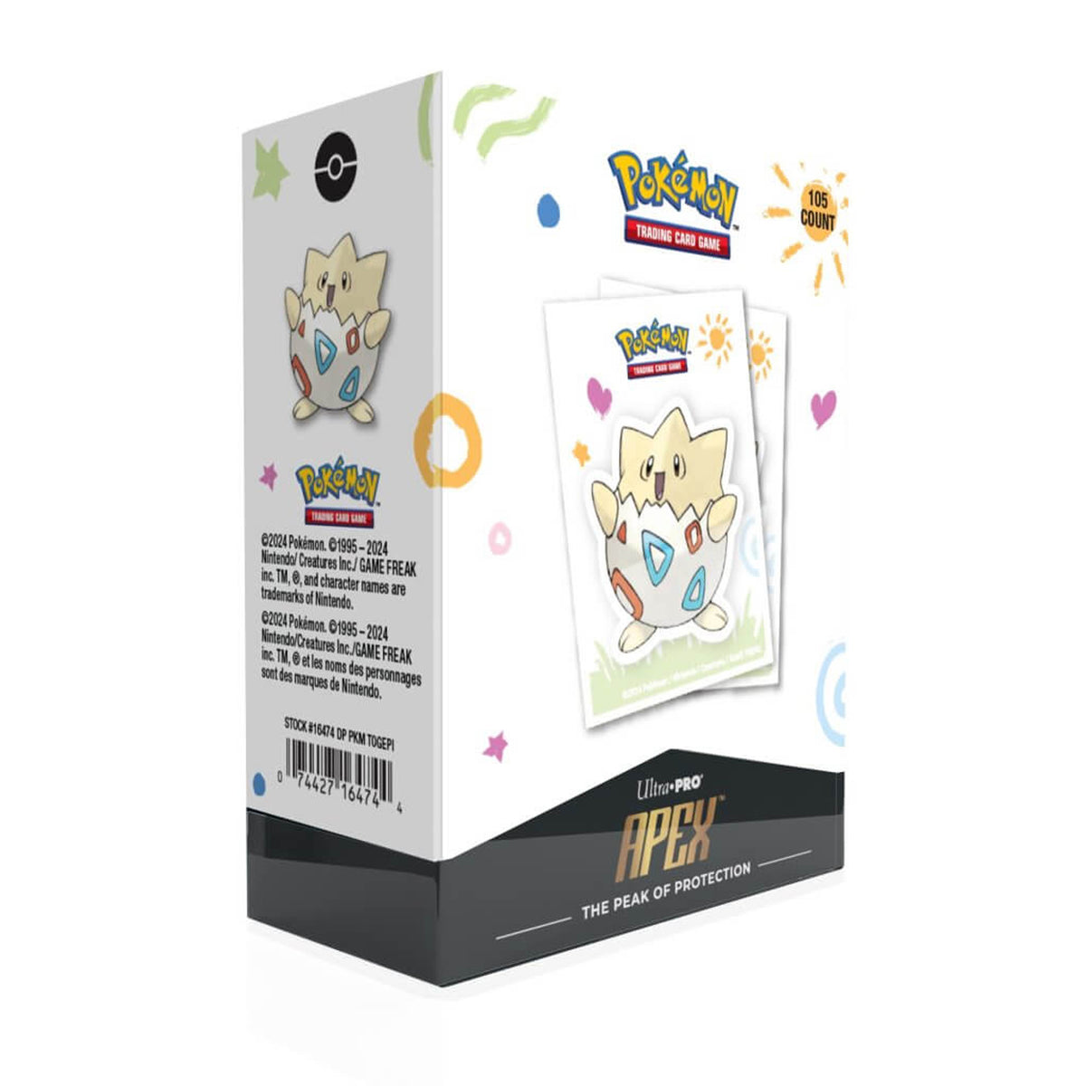 Pokemon ULTRA PRO APEX Togepi Holiday 105ct Deck Protector Sleeves