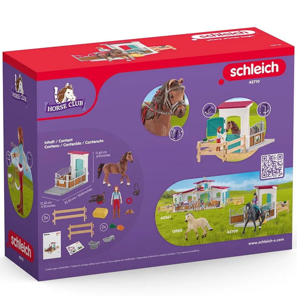 Schleich Horse Box with Hannah & Cayenne