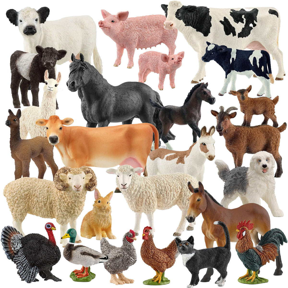 Schleich Farm Animals – 25 piece set – Animal Kingdoms Toy Store