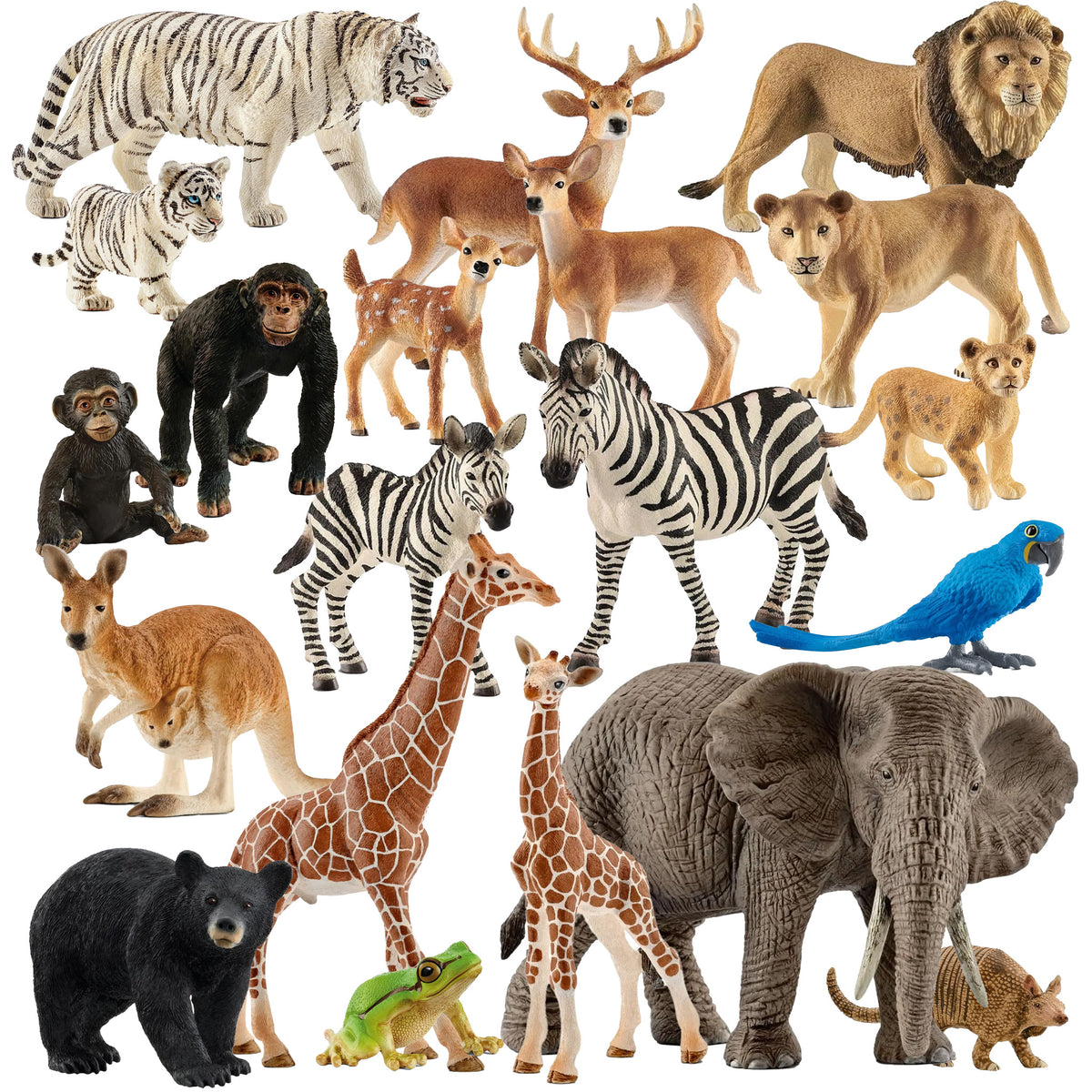 Schleich Mixed Wildlife – 20 piece set – Animal Kingdoms Toy Store