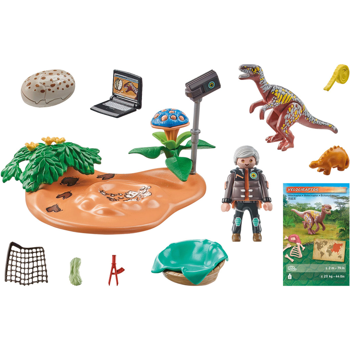 Playmobil Stegosaurus Nest with Egg Thief - Pre Sale