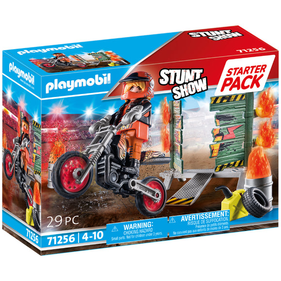 Playmobil Stuntshow Motobike with Fire Wall