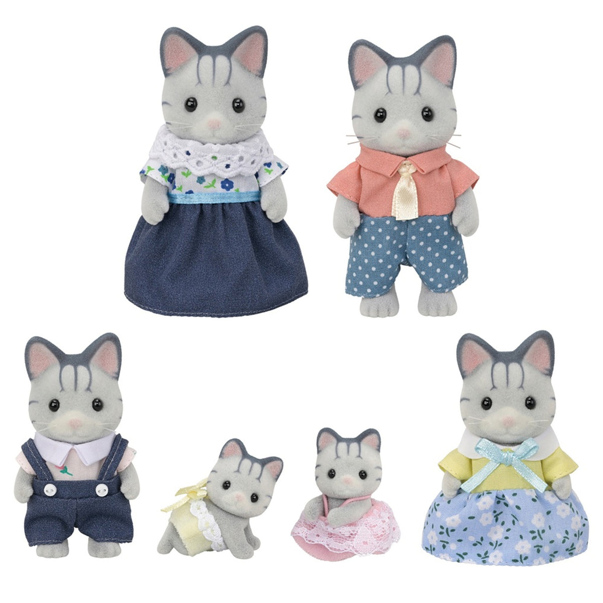Sylvanian Fisher Cat Family 6 pack – Animal Kingdoms Toy Store