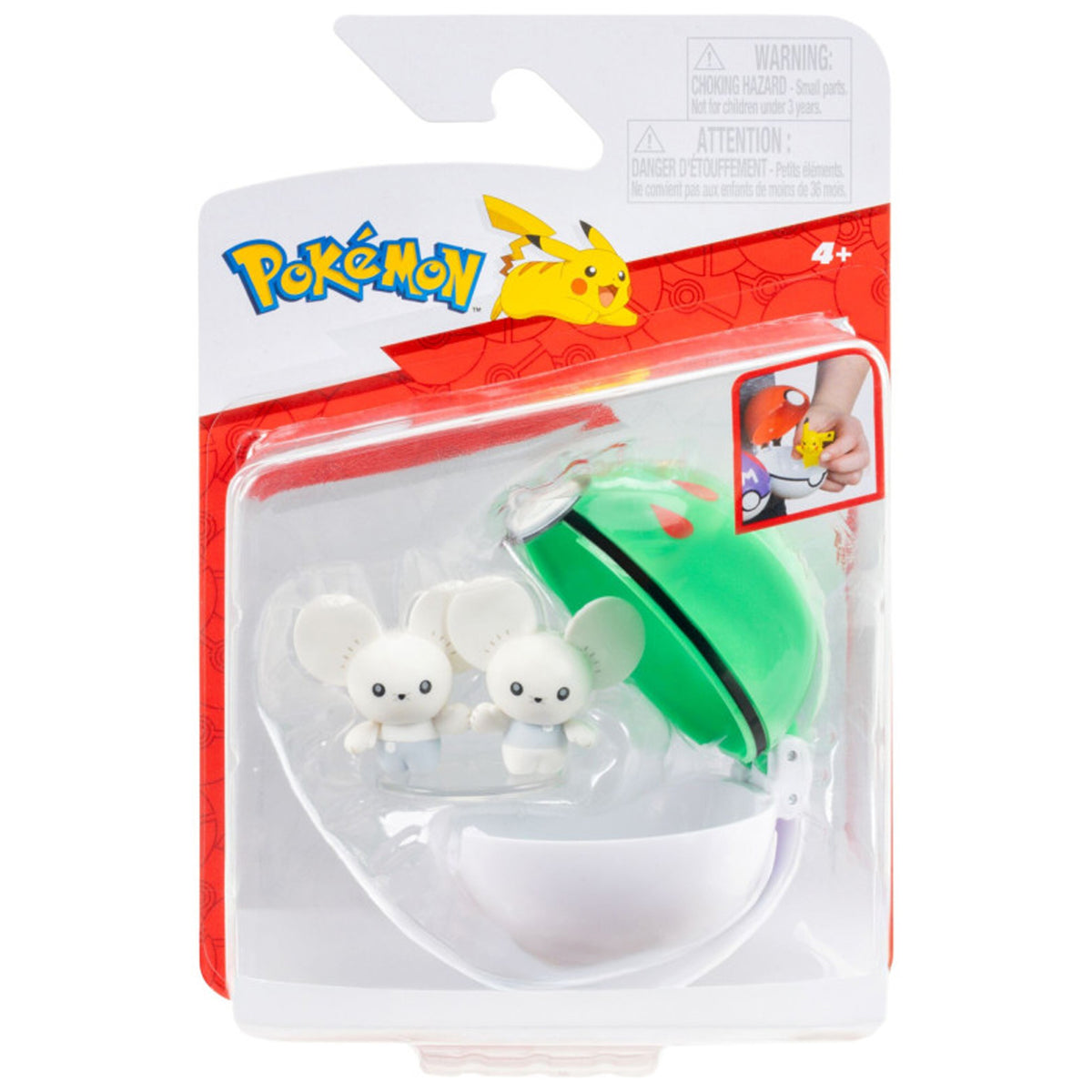 Pokemon Clip And Go Tandemaus with Friend Ball