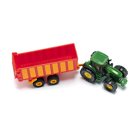 Siku John Deere 7530 with Silage Trailer-SKU1650-Animal Kingdoms Toy Store