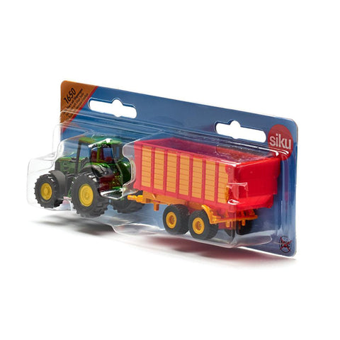 Siku John Deere 7530 with Silage Trailer-SKU1650-Animal Kingdoms Toy Store
