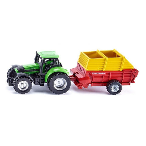 Siku Deutz-Fahr with Pottinger Trailer-SKU1676-Animal Kingdoms Toy Store