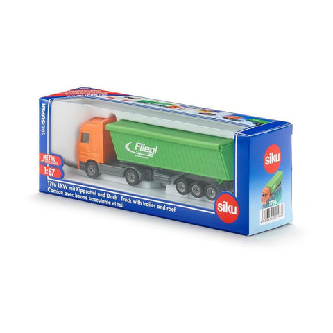 Siku 1:87 Mercedes Actros with Roof Trailer-SKU1796-Animal Kingdoms Toy Store