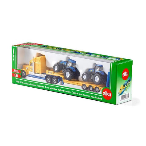 Siku 1:87 Freightliner with 2 New Hollands-SKU1805-Animal Kingdoms Toy Store