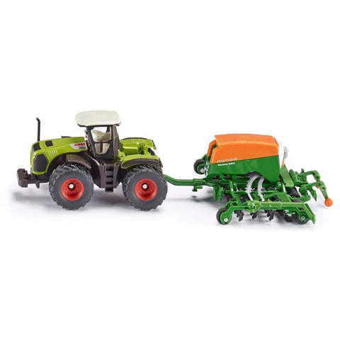 Siku 1:87 CLAAS Xerion 5000 with Seeder-SKU1826-Animal Kingdoms Toy Store