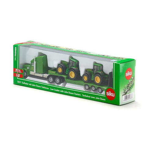 Siku 1:87 Freightliner with 2 John Deeres-SKU1837-Animal Kingdoms Toy Store