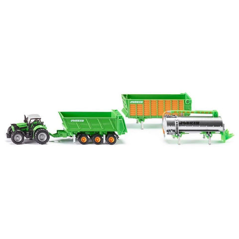 Siku 1:87 Deutz-Fahr with Joskin Trailer Set-SKU1848-Animal Kingdoms Toy Store