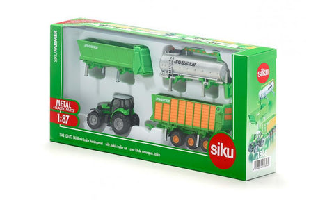 Siku 1:87 Deutz-Fahr with Joskin Trailer Set-SKU1848-Animal Kingdoms Toy Store