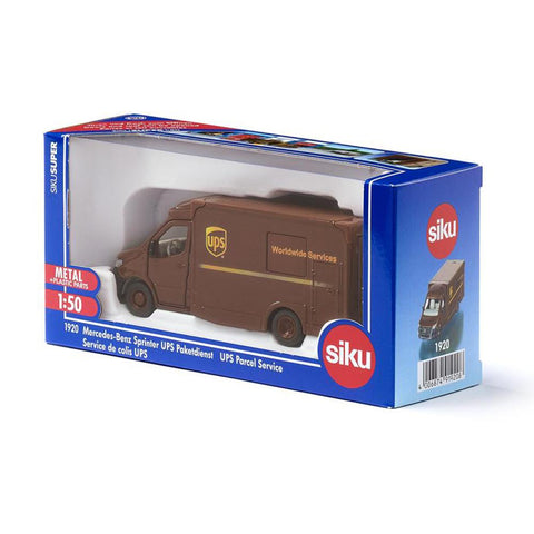 Siku 1:50 Mercedes-Benz Sprinter UPS Parcel Service-SKU1920-Animal Kingdoms Toy Store