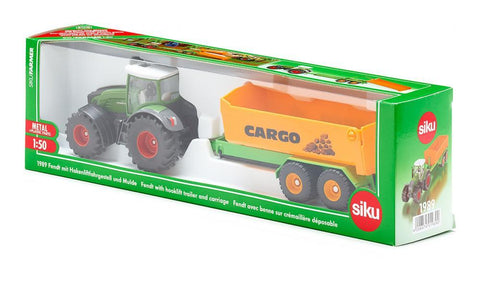 Siku 1:50 Fendt 938 with Hooklift Trailer-SKU1989-Animal Kingdoms Toy Store