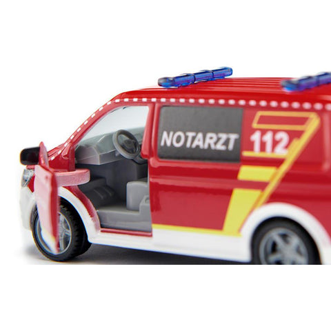 Siku VW T6 Fire Department Emergency Van-2116-Animal Kingdoms Toy Store