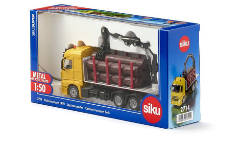 Siku 1:50 Mercedes Zetros Logging Truck-SKU2714-Animal Kingdoms Toy Store