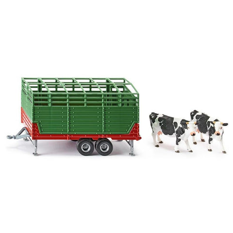Siku 1:32 Stock Trailer with Two Cows-SKU2875-Animal Kingdoms Toy Store