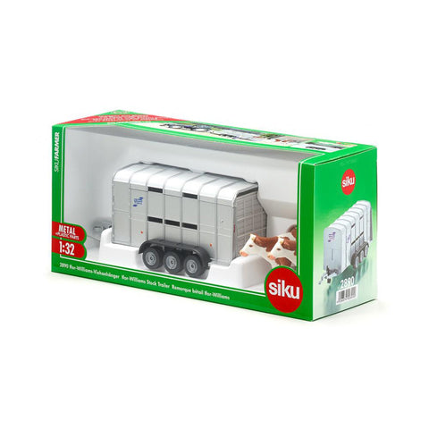 Siku 1:32 IFor-Williams Stock Trailer With 2 Cows-2890-Animal Kingdoms Toy Store
