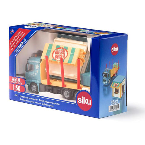 Siku 1:50 Mercedes Actros Prefab House Transporter-SKU3562-Animal Kingdoms Toy Store