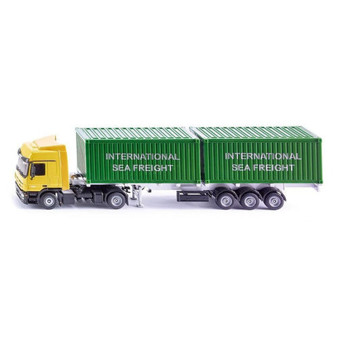 Siku 1:50 Mercedes Actros with 2 Containers-SKU3921-Animal Kingdoms Toy Store