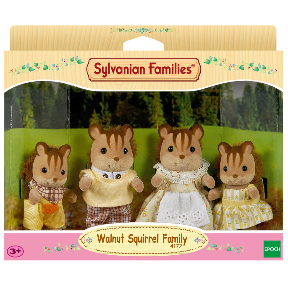 Sylvanian Families Walnut Squirrel Family-4172-Animal Kingdoms Toy Store