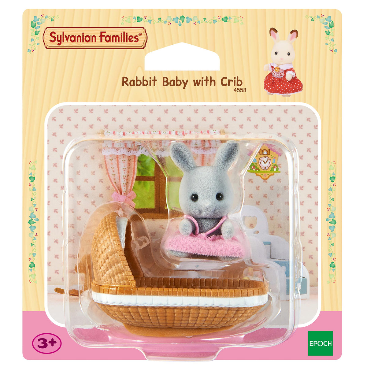 Sylvanian Families Rabbit With Crib Hang Sell-4558-Animal Kingdoms Toy Store