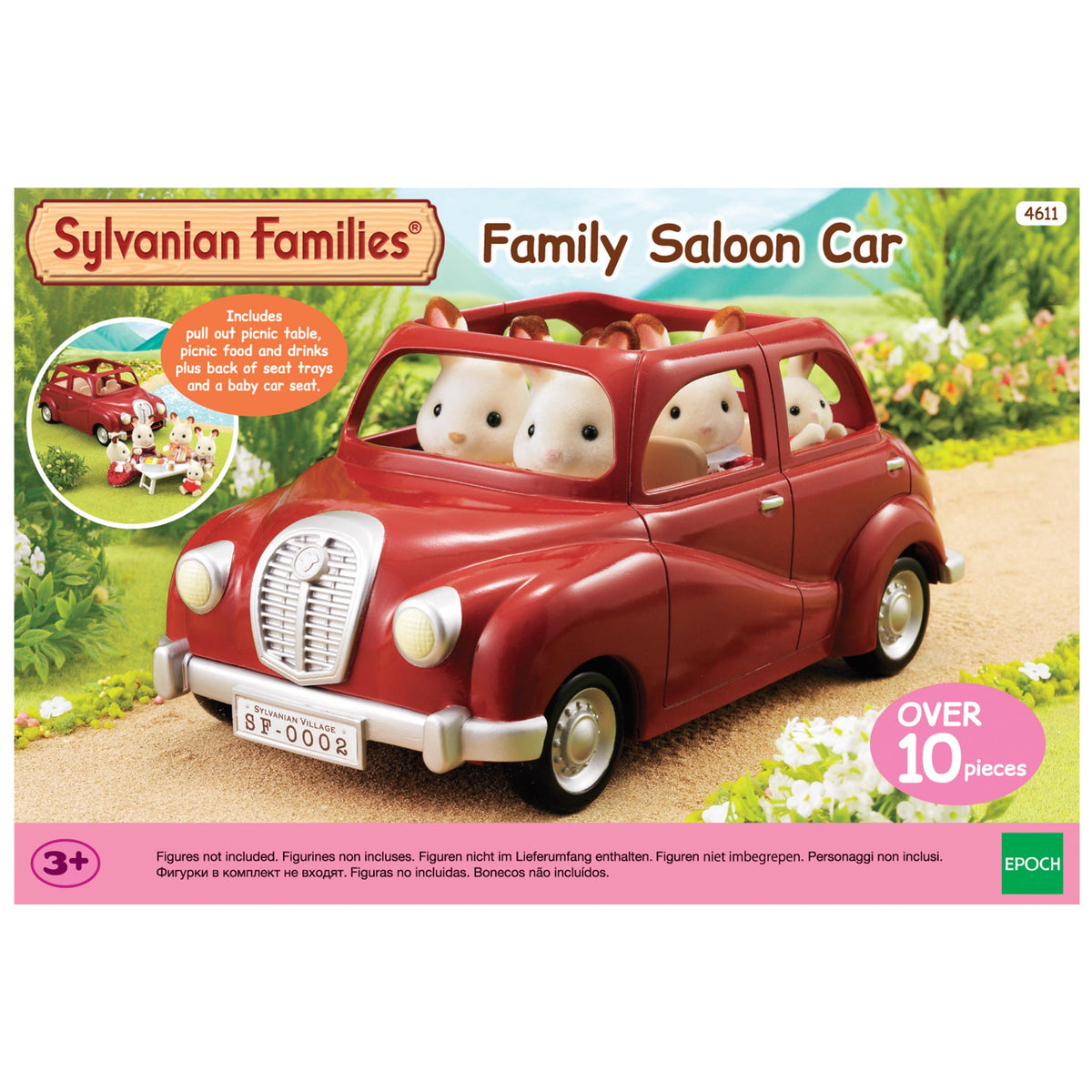 Sylvanian Families Red Family Saloon Car-4611-Animal Kingdoms Toy Store