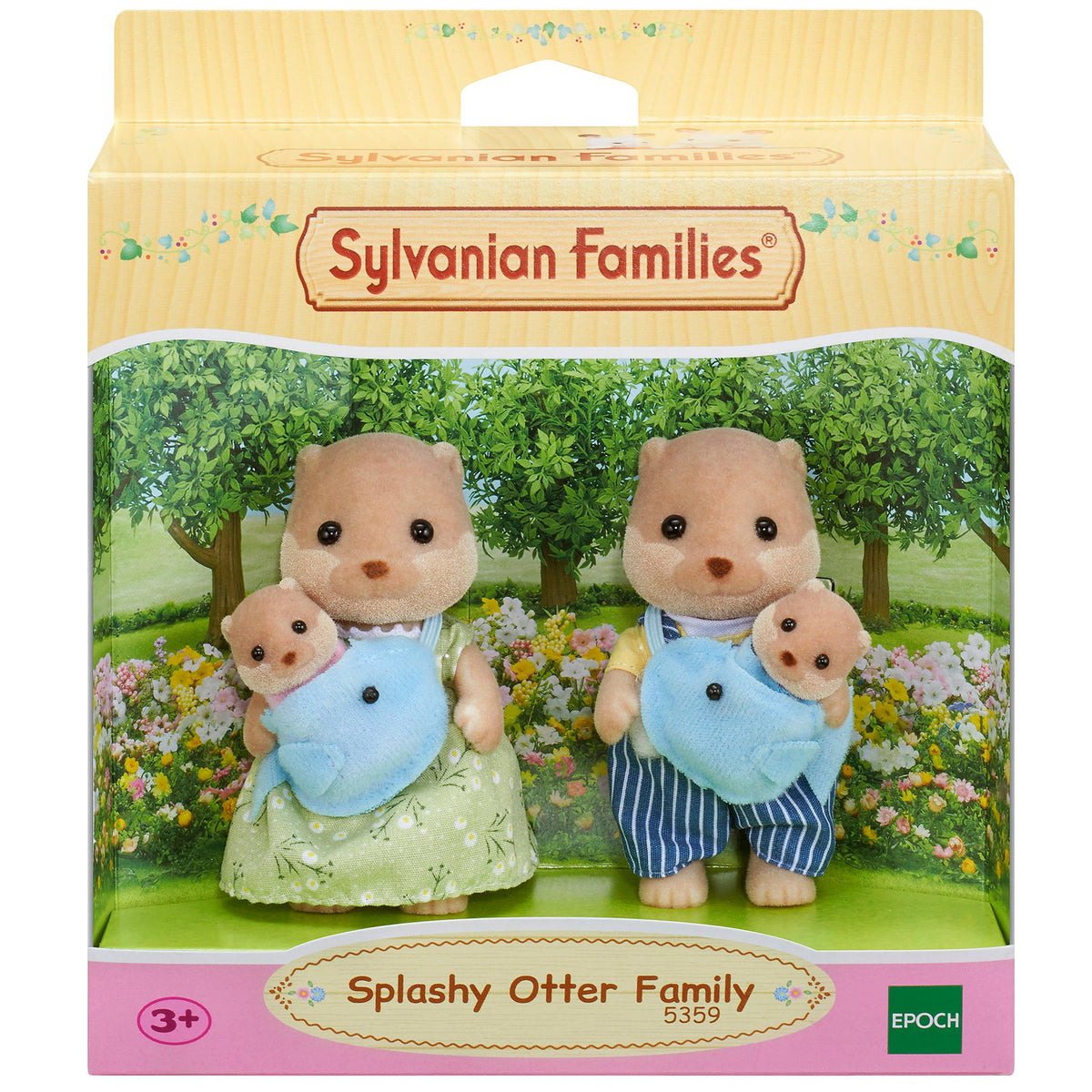 Sylvanian Families Splashy Otter Family-5359-Animal Kingdoms Toy Store
