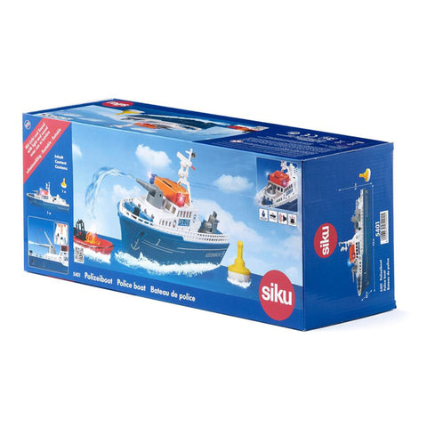 Siku World Police Boat with L&S-SKU5401-Animal Kingdoms Toy Store